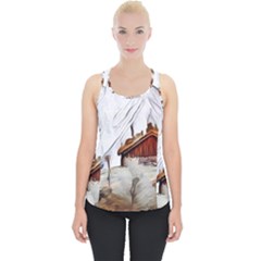 French Coffee Style Abstract Art Piece Up Tank Top by NouveauDesign