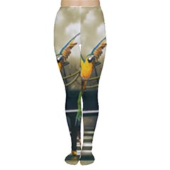 Funny Parrots In A Fantasy World Women s Tights by FantasyWorld7