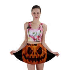 Halloween Pumpkin Mini Skirt by Valentinaart