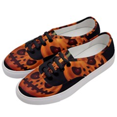 Halloween Pumpkin Women s Classic Low Top Sneakers by Valentinaart