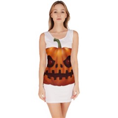 Halloween Pumpkin Bodycon Dress by Valentinaart