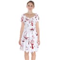 Massacre  Short Sleeve Bardot Dress View1