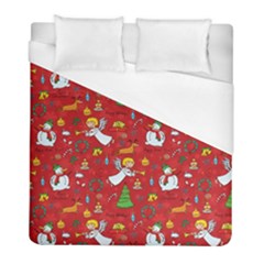 Christmas Pattern Duvet Cover (full/ Double Size) by Valentinaart