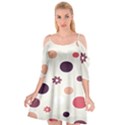 Polka Dots Flower Floral Rainbow Cutout Spaghetti Strap Chiffon Dress View1