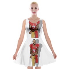 National Anthem Protest Velvet Skater Dress by Valentinaart