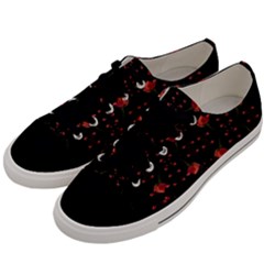 Roses From The Fantasy Garden Men s Low Top Canvas Sneakers by pepitasart