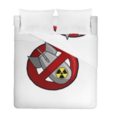 No Nuclear Weapons Duvet Cover Double Side (full/ Double Size) by Valentinaart