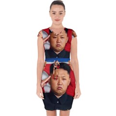 Kim Jong-un Capsleeve Drawstring Dress  by Valentinaart