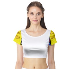 Ronald Story Vaccine Short Sleeve Crop Top by MRTACPANS