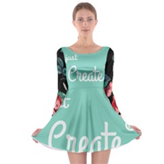 Bloem Logomakr 9f5bze Long Sleeve Skater Dress by createinc