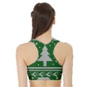 Ugly Christmas Sweater Sports Bra with Border View2