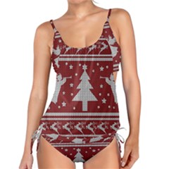 Ugly Christmas Sweater Tankini Set by Valentinaart