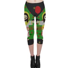 Jesus - Christmas Capri Leggings  by Valentinaart