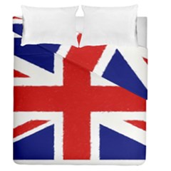 Union Jack Watercolor Drawing Art Duvet Cover Double Side (queen Size) by picsaspassion