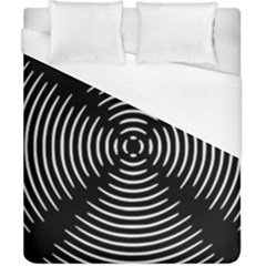 Gold Wave Seamless Pattern Black Hole Duvet Cover (california King Size) by Mariart