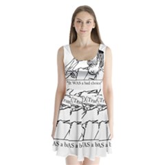 Trump Novelty Design Split Back Mini Dress  by PokeAtTrump