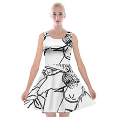 Trump Novelty Design Velvet Skater Dress by PokeAtTrump