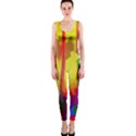 Abstract Vibrant Colour Botany OnePiece Catsuit View1