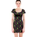 Christmas pattern Short Sleeve Bodycon Dress View1