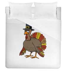 Thanksgiving Turkey  Duvet Cover (queen Size) by Valentinaart