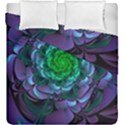 Beautiful Purple & Green Aeonium Arboreum Zwartkop Duvet Cover Double Side (King Size) View1