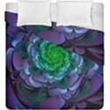 Beautiful Purple & Green Aeonium Arboreum Zwartkop Duvet Cover Double Side (King Size) View2