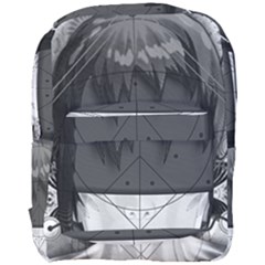 Beautiful Bnw Fractal Feathers For Major Motoko Full Print Backpack by jayaprime