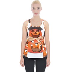 Funny Halloween Pumpkins Piece Up Tank Top by gothicandhalloweenstore