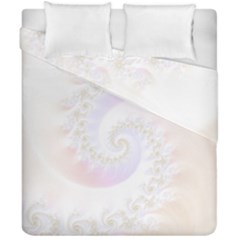 Mother Of Pearls Luxurious Fractal Spiral Necklace Duvet Cover Double Side (california King Size) by jayaprime