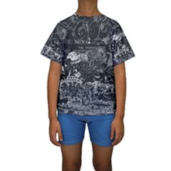 Graffiti Kids  Short Sleeve Swimwear by ValentinaDesign