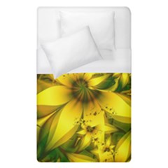 Beautiful Yellow-green Meadow Of Daffodil Flowers Duvet Cover (single Size) by jayaprime