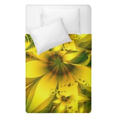 Beautiful Yellow-green Meadow Of Daffodil Flowers Duvet Cover Double Side (single Size) by jayaprime