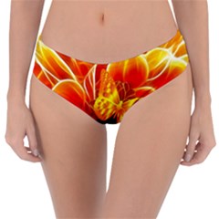 Arrangement Butterfly Aesthetics Orange Background Reversible Classic Bikini Bottoms by Celenk