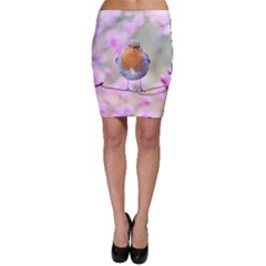 Spring Bird Bird Spring Robin Bodycon Skirt by Celenk