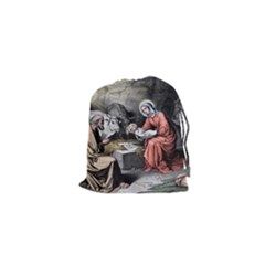 The Birth Of Christ Drawstring Pouches (xs)  by Valentinaart