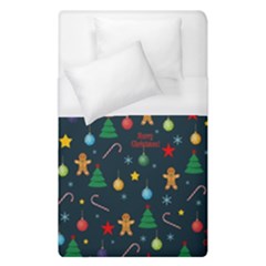 Christmas Pattern Duvet Cover (single Size) by Valentinaart