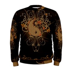 The Sign Ying And Yang With Floral Elements Men s Sweatshirt by FantasyWorld7