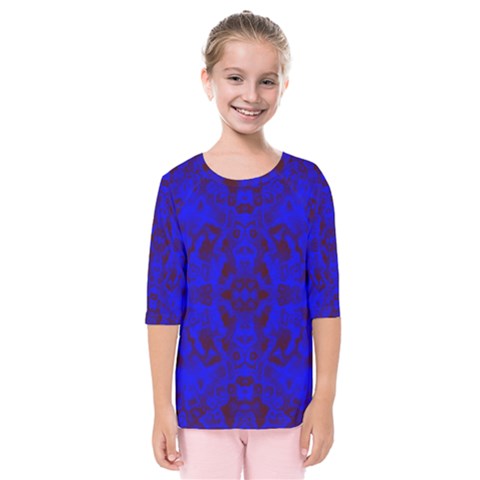 Pattern Kids  Quarter Sleeve Raglan Tee by gasi