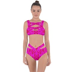 Pattern Bandaged Up Bikini Set  by gasi