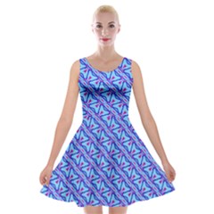 Pattern Velvet Skater Dress by gasi