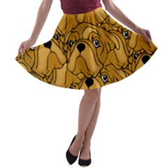 Bulldogge A-line Skater Skirt by gasi