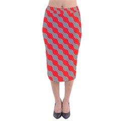 Pattern Velvet Midi Pencil Skirt by gasi