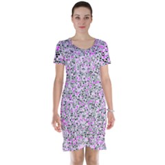 Pattern Short Sleeve Nightdress by gasi