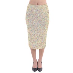 Pattern Velvet Midi Pencil Skirt by gasi