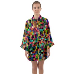 Pattern Long Sleeve Kimono Robe by gasi