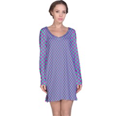 Pattern Long Sleeve Nightdress by gasi