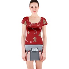 Hilarious Holidays  Short Sleeve Bodycon Dress by Valentinaart