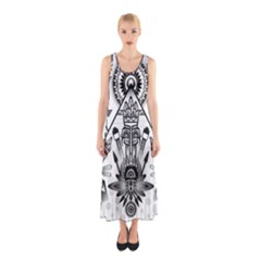 Ancient Parade Ancient Civilization Sleeveless Maxi Dress by Celenk