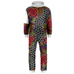 Aboriginal Art - Campsite Hooded Jumpsuit (men)  by hogartharts