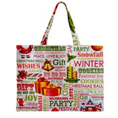 The Joys Of Christmas Zipper Mini Tote Bag by allthingseveryone